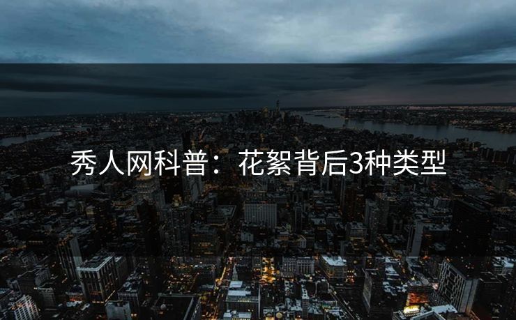 秀人网科普：花絮背后3种类型